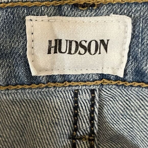 HUDSON Size 25 Riley Star Grommet Relaxed Boyfriend Jeans - Picture 6 of 6